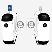 Dernière porte tourniquet oscillant anti-pincement intelligente moderne sur mesure pour aire de jeux pour enfants de la maternelle