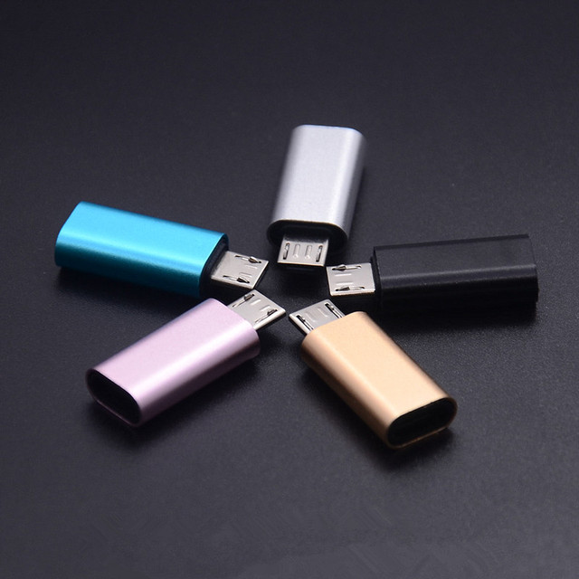 Type-C Female to Android OTG Micro Adapter V8 Aluminum Alloy Adapter for Phone Mobile Phone AC Output Adapter