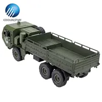 Модель гусеничного грузовика Coolerstuff JJRC 6Wd Army Q75, 6X6 R/C гусеничный автомобиль, Игрушечный Грузовик с подсветкой и дистанционным управлением, игрушки для скалолазания