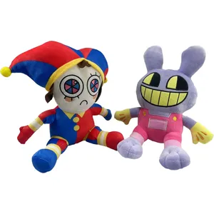 New Popular And Magical Digital Circus Clown Rabbit 25cm Soft Filled Plush Toy Doll Fun