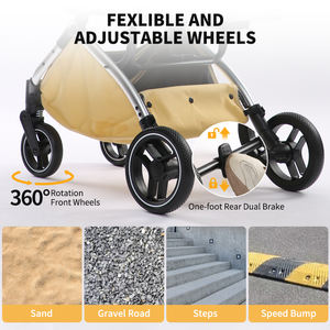 Poussette pour chien de haute qualité, légère et au design moderne, pour chien de taille moyenne - Product Image 3