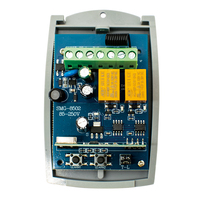 Récepteur de télécommande de garage universel 433Mhz Contrôleur 2 canaux Interrupteur de télécommande pour moteur de porte légère Relais 85-250V