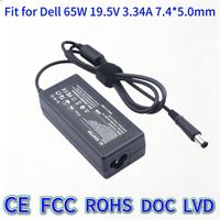 Adaptateur secteur 90W 19.5V 4.62A à embout rond large compatible avec les chargeurs d'ordinateurs portables Dell LA90PM130 Latitude E7240 E7440 Inspiron XPS Gaming