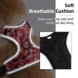 Arnés para Perros Personalizado con Logotipo Impreso, Ecológico, de Alta Calidad, Reflectante, Antitirones, de Poliéster, para Entrenamiento Táctico, 2025 - Product Image 4