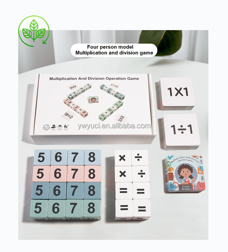 4 players-Multiplication and Division Games