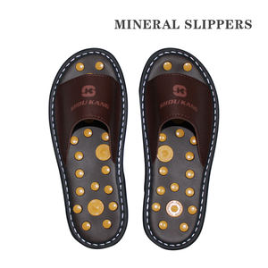 Chaussons en cuir Chaussons en pierre Tomalin points de massage sur la plante des pieds - Product Image 3