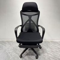 Chaise de bureau de qualité supérieure au design moderne, de qualité commerciale, avec tissu respirant, siège pivotant complet, assise souple, structure en métal.