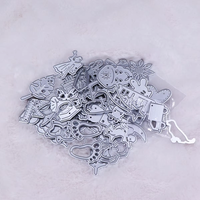 Nuovo Set di 10 Fustelle Metalliche Casuali per Scrapbooking, Stencil per Fai da Te, Album di Carta, Creazione di Biglietti, Taglio a Pressione
