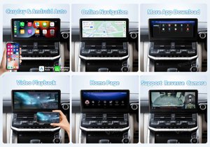 Decodificador de Auto con Android 13 para Toyota LC300 2022-2024, CarPlay Inalámbrico, Android Auto, GPS, DSP, SWC, Reproductor Multimedia de Video - Product Image 5