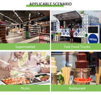 Ecologische, biologisch afbreekbare, moderne bamboe spiesjes, antiaanbak, hittebestendig, extra lang, voor marshmallows, fruit, vlees en zeevruchten.