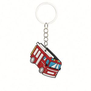 Popular Fire Fighting PVC <b>Keychain</b> <b>Customized</b> Printing Promotional Keyholder Charms - Product Image 4