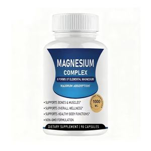 Cápsulas de Complejo de Magnesio 7 en 1 de Alta Absorción OEM, Suplemento de Magnesio, Complejo 7 en 1, Suplemento para el Cuidado de la Salud - Product Image 1