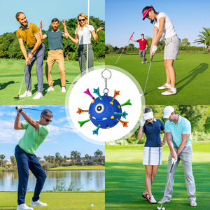 New Design Golf Ball Tee <strong>Holder</strong> Holds 18 Tees Built to Last Silicone Qute <strong>Nin</strong>/ Golf Tee <strong>Holder</strong> With Keychain - Product Image 2