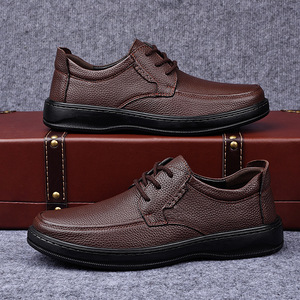 รองเท้าหนังแท้แบบอ็อกซ์ฟอร์ดสำหรับผู้ชาย ไซส์ 38-44 แบบผูกเชือก ดีไซน์หรูหรา เหมาะสำหรับวันหยุด สีดำ ใส่ได้ทั้งฤดูร้อน ฤดูใบไม้ร่วง ฤดูหนาว ราคาประหยัด - Product Image 5