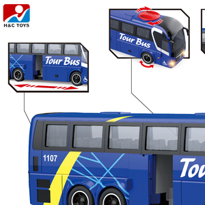Autobús de Juguete Ligero para Niños, Modelo de Simulación Unisex con Fricción, Hecho de Plástico ABS Resistente, para Edades de 8 a <span class=keywords><strong>13</strong></span> Años - Product Image 2