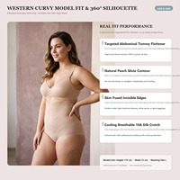 Culotte gainante taille haute pour femme, effet ventre plat, rehausseur de fesses, compression croisée, antibactérienne, avec couvrance étendue de la zone intime