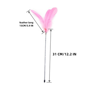 <b>Toys</b> for Pets New Design <b>Cat</b> Ticker Stick Fairy <b>Cat</b> Ticker Long Pole Bite Resistant Feather <b>Cat</b> <b>Interactive</b> Movement <b>Toy</b> - Product Image 5