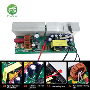 Convertisseur <span class=keywords><strong>solaire</strong></span> hors réseau Fonsoul 12V 24V 48V DC vers AC 220V 3000W à double sortie, onde sinusoïdale pure, pour voiture, <span class=keywords><strong>camping</strong></span>-<span class=keywords><strong>car</strong></span>, camion et usage domestique - Product Image 2