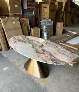 Design moderno Rosa Calacatta Aurora Rosa piano in marmo lucidato con capacità di progettazione grafica naturale - Product Image 4