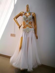 Offre Spéciale : Ensemble de Costume de Danse Orientale Professionnel pour Femme, Tenues de Spectacle <span class=keywords><strong>Bollywood</strong></span>, Vêtements de <span class=keywords><strong>Danseuse</strong></span> du Ventre - Product Image 5