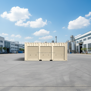 Conteneur de rangement empilable préfabriqué avec portes latérales et plusieurs compartiments pour effets personnels - Product Image 1