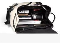 Épissage noir blanc cartable en cuir PU étanche sac à dos pour ordinateur portable cordon Campus étudiants sac à dos
