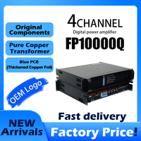 Profesyonel FP 10000q Dört Kanallı 10000 Watt Hoparlör Güç Amplifikatörü Ses Ekipmanı FP10000Q/FP20000Q Gruplu