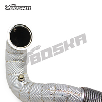 Sistema de Escape Boska BK de Lujo en Acero Inoxidable de 1.5mm con Tubo de Flujo Libre para Audi S3 2.0T 2015-2020, con Protector Térmico y Garantía de 3 Años