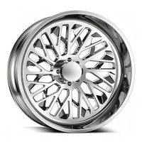Llantas de Aluminio Forjado para Camioneta 5x165.1 5x130 5x120 5x108, Pulido con Borde Profundo, 20x11 22x12 24x14 26x16 8x170 8x180 8x6.5 6x5.5, Personalizadas