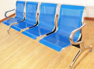 2023 Nieuwe Model Roestvrijstalen 4-zits Wachtende Luchthavenstoel Met Kussen - Product Image 5