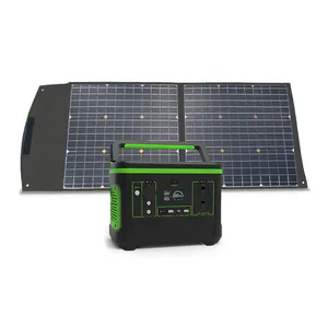 600W Solar Generator best power bank big capacity portable power station 220v 110V Type C Wireless Charger Camping Kit