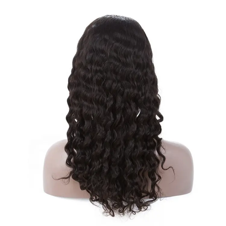 Бесплатный образец 30 дюймов полный парик шнурка сырье вьетнамские волосы волнистые человеческие волосы парик шнурка с естественной линией волос