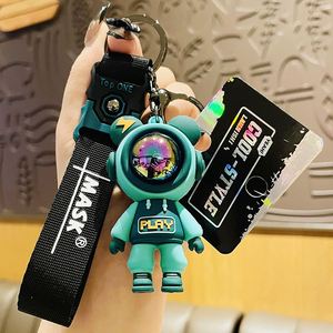 Cute Cartoon Astronaut Bear Doll Keychain Fashion Bag Pendant Car Pendant Couple Gift <b>Accessories</b> - Product Image 6