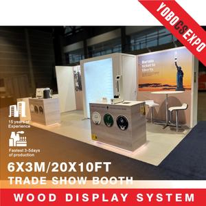 Exhibición Comercial Personalizada <span class=keywords><strong>de</strong></span> 10x20 pies, Diseño <span class=keywords><strong>de</strong></span> Alta Gama, Tecnología para Alimentos, Medicina y Fitness, Madera Contrachapada, Sublimación <span class=keywords><strong>de</strong></span> Tinta, Reutilizable, Resistente al Fuego - Product Image 2