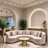 Nouvelle étagère de présentation, chaise de manucure, fournitures de salon de beauté tout-en-un, bureau de réception personnalisé, collecteur de poussière LED, mobilier de magasin