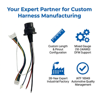 Arnés de Cables para Comunicación de Energía Híbrida |   Cable USB Personalizado para Baterías de Bicicletas Eléctricas, Cable Robótico Industrial (PVC para Electrónica Automotriz)
