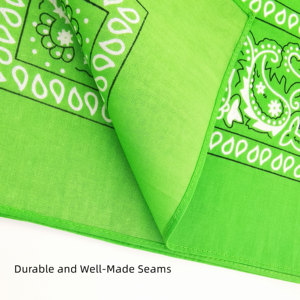 Chất lượng cao 22*22 "vuông Bandanas số lượng lớn bán buôn một chục các loại màu sắc dày cotton lớn khăn tay cho nam giới và phụ nữ - Product Image 4