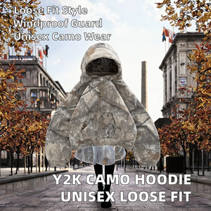 Oferta Caliente al por Mayor: Sudadera Retro Urbana de Hip Hop Estilo Americano para Hombre y Mujer, Ajuste Regular, Tejida con Cremallera, 300g, para Otoño - Product Image 2