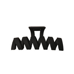 Venta al por mayor 13 cm grandes pinzas de pelo mate para las mujeres en forma de onda accesorios para el cabello de color sólido ondulado pinzas para el cabello - Product Image 3