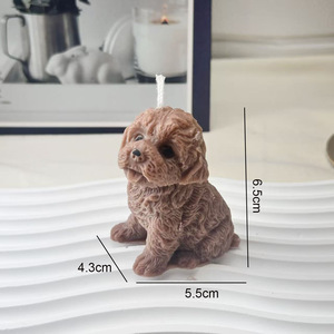 3d Teddy Dog Shaped Soy Wax Aromatherapy <b>Candle</b> Home Decor <b>Candle</b> Smokeless Non-toxic Handmade Scented <b>Candle</b> - Product Image 5