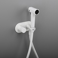 Pistolet de pulvérisation WC mural encastré, douchette de bidet haute pression pour salle de bain, finition bronze