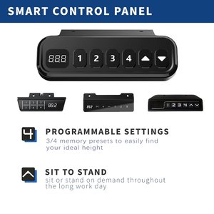 Motor tunggal ergonomis komputer kantor, meja berdiri Modern dengan kaki berdiri yang dapat disesuaikan - Product Image 4