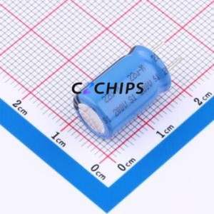 ตัวเก็บประจุแบบอิเล็กโทรไลต์อะลูมิเนียมแบบ Snap-in รุ่น MAL215262229E3 ชนิด Through-hole (THT) ขนาด D10xL17.5 มม. 22uF 20% 200V 5 มม. - Product Image 1