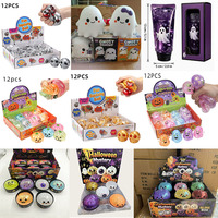 Jouets Squishy d'Halloween en Gros : Spectres, Citrouilles, Dumplings Mystères, Balles Anti-Stress, Jouets Promotionnels Nouveauté