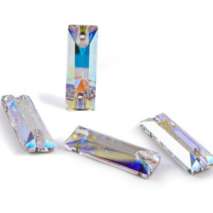 Perles en vrac de qualité K9 OLeeya, strass en cristal AB à coudre, pierres en verre sans plomb à dos plat pour accessoires de couture - Product Image 4
