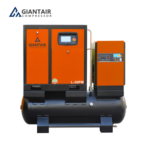 Compresor de aire industrial Slient todo en uno GiantAir 7.5KW 11KW 15KW 18.5KW 22KW Compresor de aire de tornillo rotativo de velocidad fija - Product Image 3