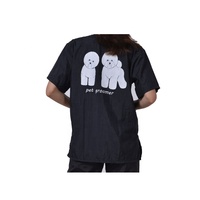 Nouvelle conception, tablier de toilettage pour animaux de compagnie, mignon, noir, taille personnalisée, uniforme pour chien