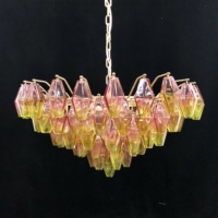 Plafonnier suspendu en verre de Murano, Vintage, fait à la main, décoration, éclairage pour la allée de l'hôtel, 20 pièces