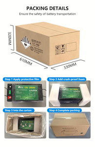 Batterie lithium-ion la plus vendue 24V100Ah 120Ah 150Ah 200Ah 250Ah 12V Batterie lithium-fer-phosphate à décharge profonde - Product Image 6