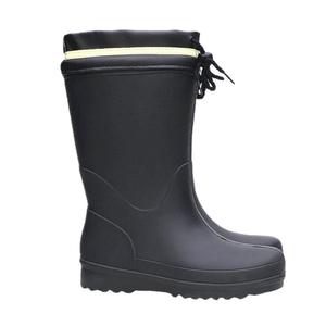 YL7418 Offre Spéciale hiver coton bottes <span class=keywords><strong>de</strong></span> <span class=keywords><strong>pluie</strong></span> bottes noires homme léger semelle épaisse extérieur manchette réglable avec cordon <span class=keywords><strong>de</strong></span> tirage - Product Image 3